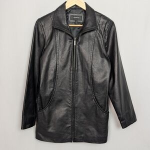 90s Colebrook Black Leather Jacket
